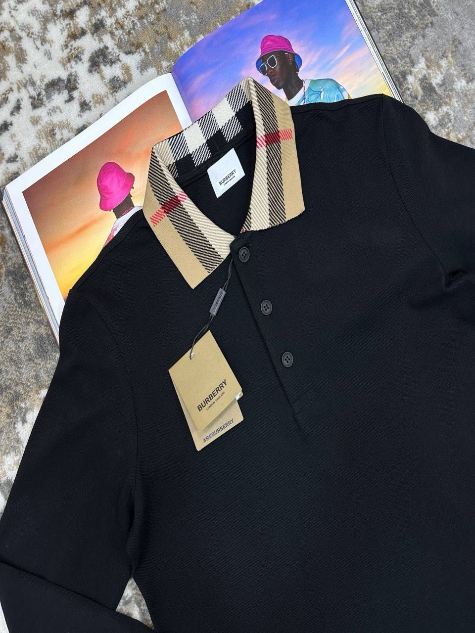 Burb long sleeve polo