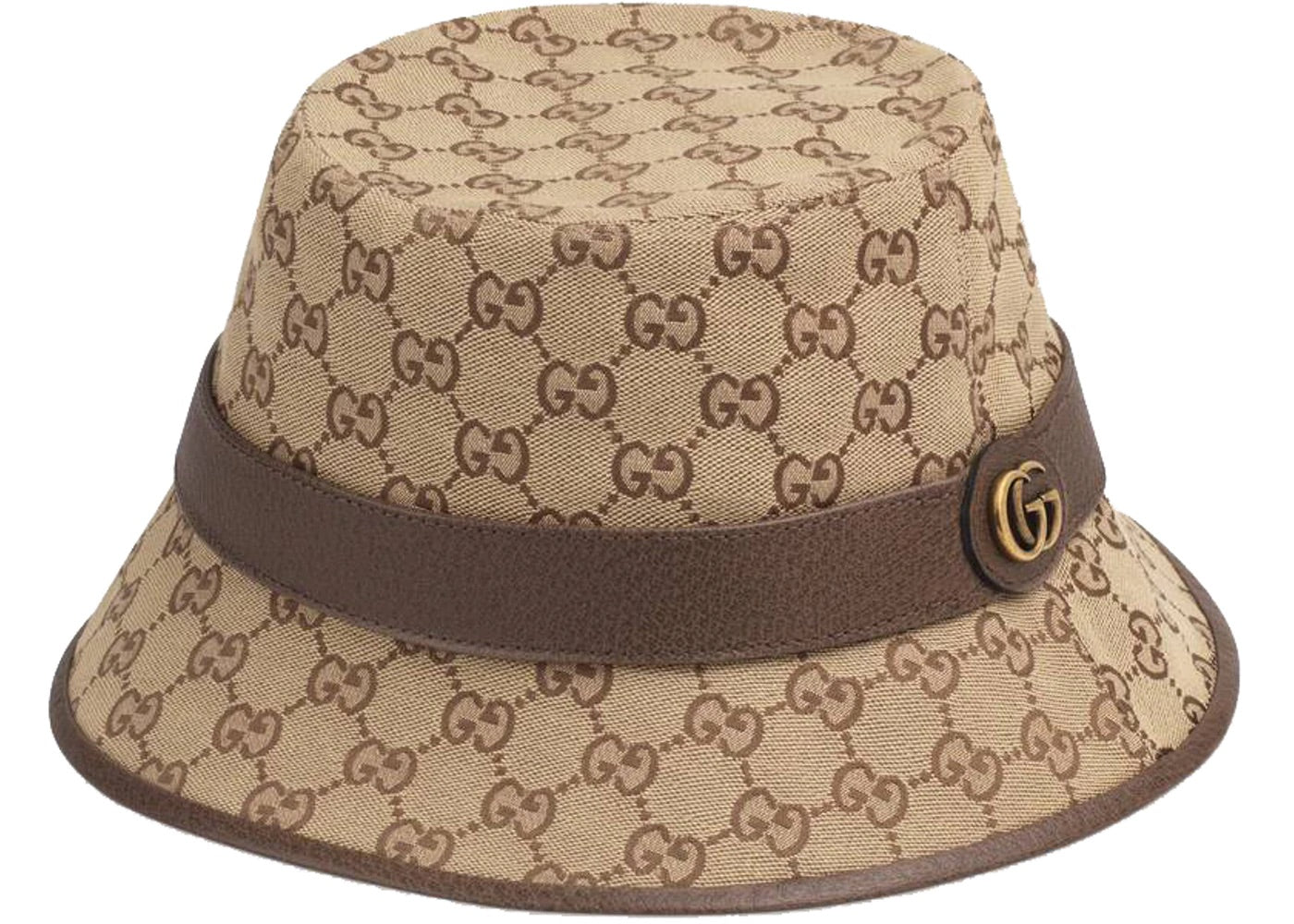 GG Canvas Fedora Beige/Brown in Canvas