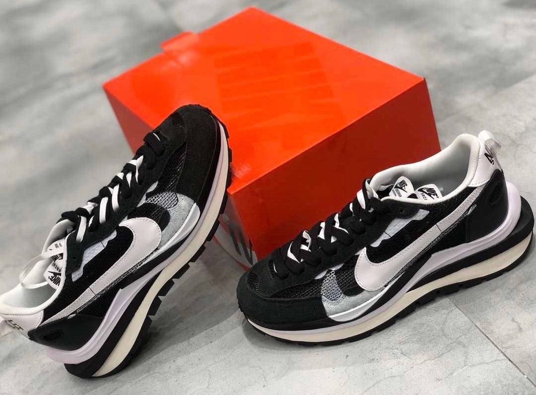 Vaporwaffle sacai Black White