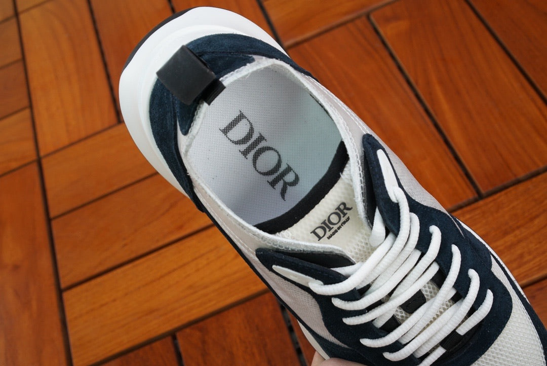 CD B25 Runner Navy Oblique Suede