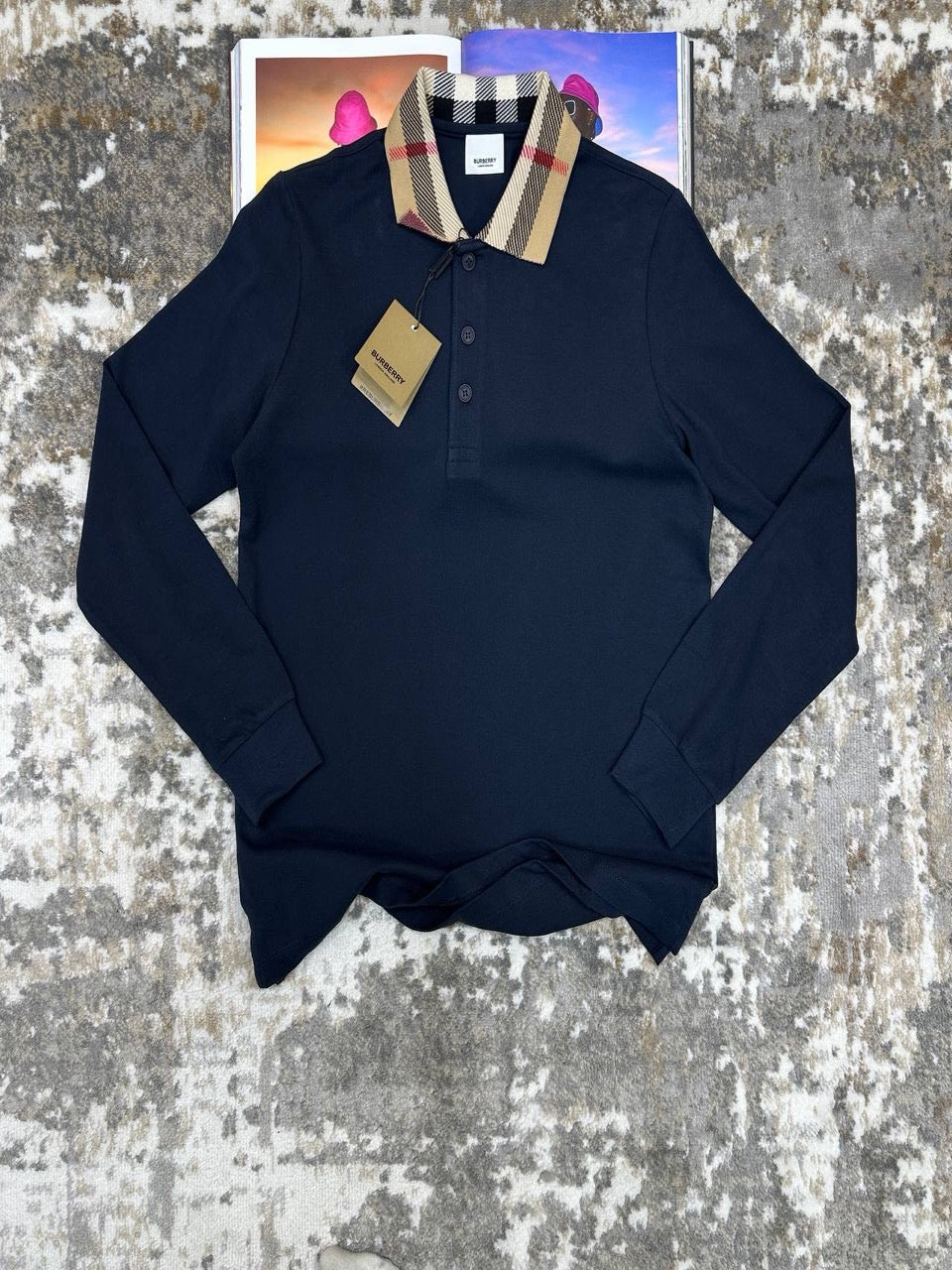 Burb long sleeve polo