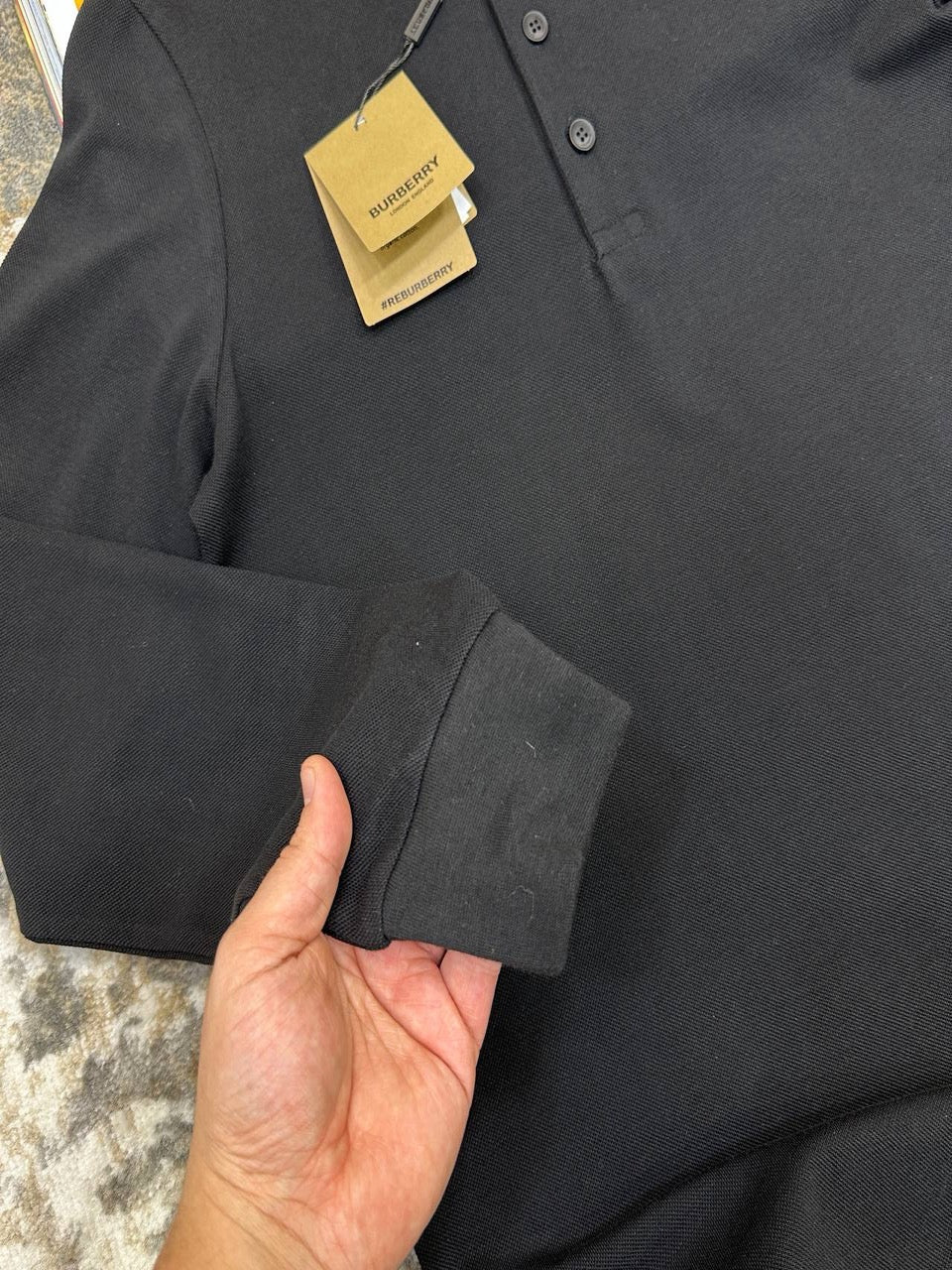 Burb long sleeve polo