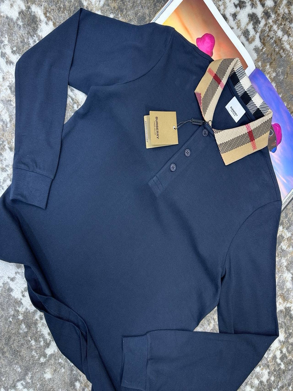 Burb long sleeve polo