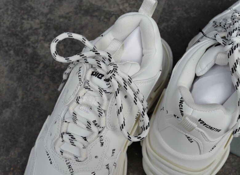 Triple S Allover Logo White