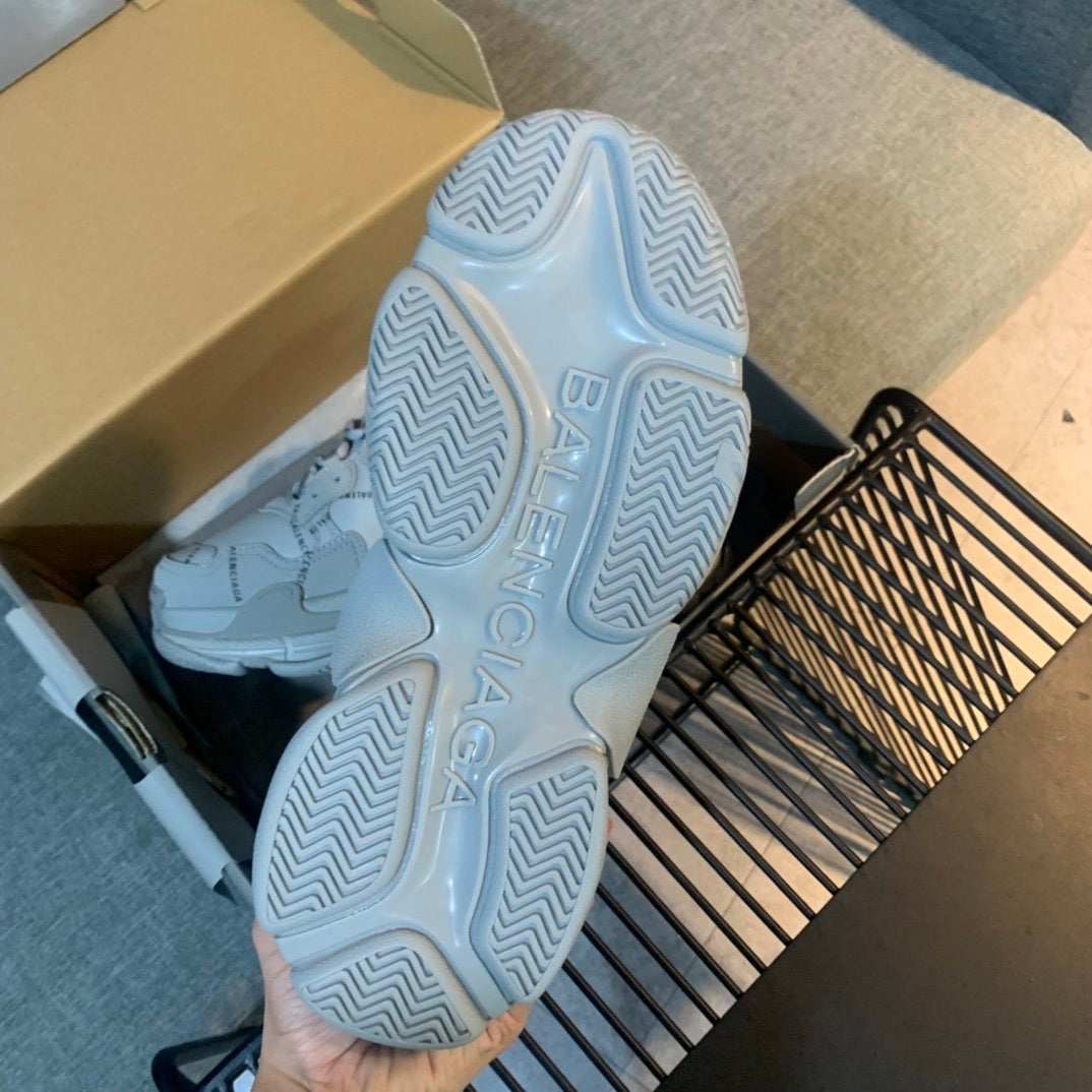 Triple S Allover Logo Grey