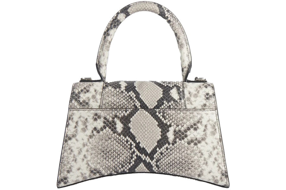 Hourglass Top Handle Bag Snakeskin