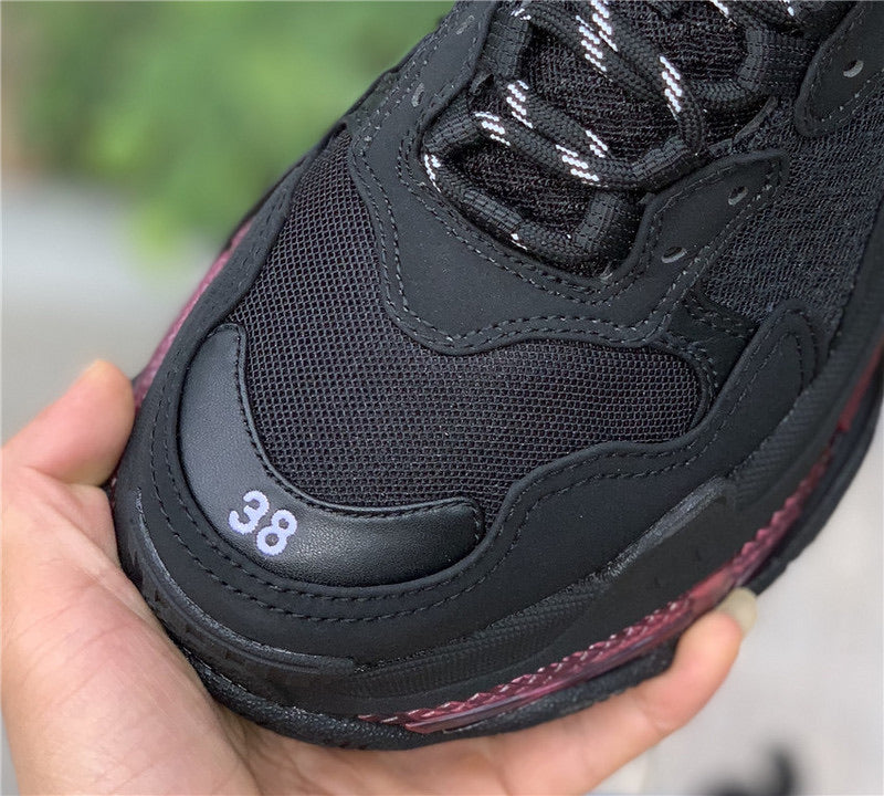 Triple S Clear Sole Neon Pink