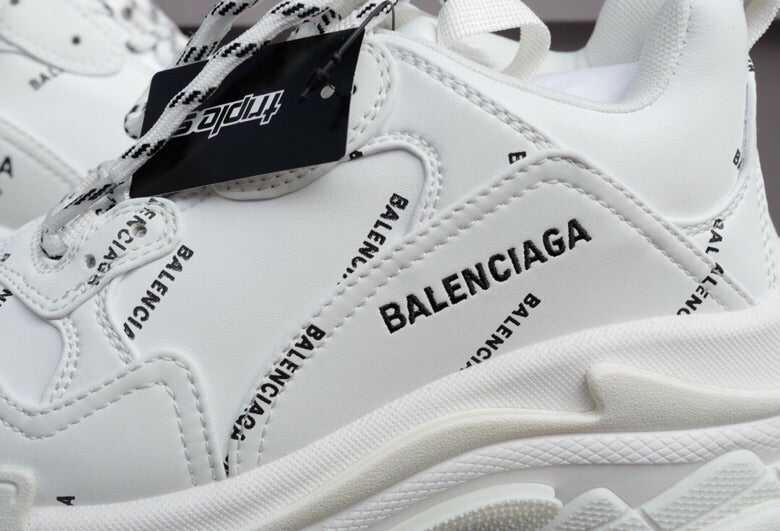 Triple S Allover Logo White