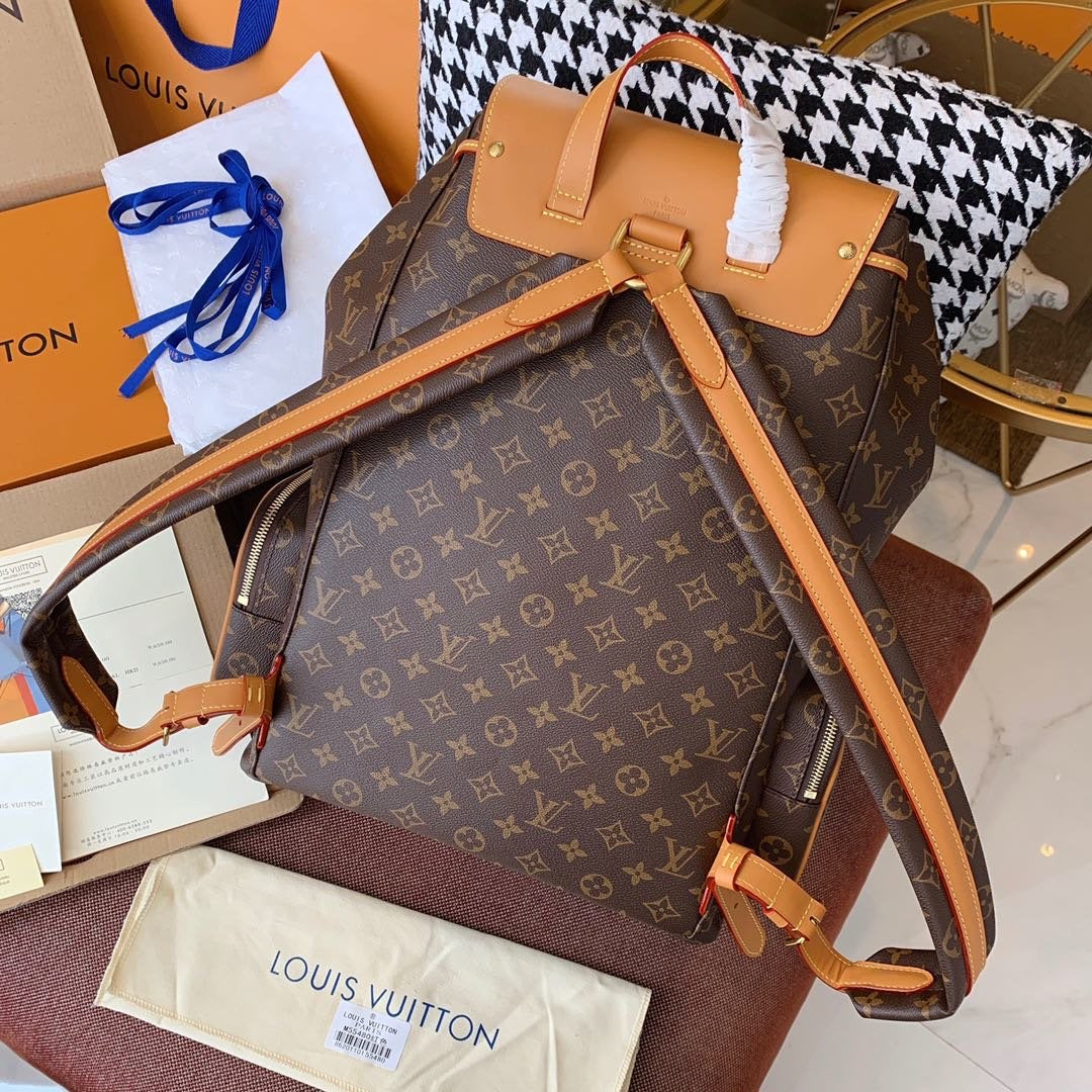 Trio Backpack Monogram Brown