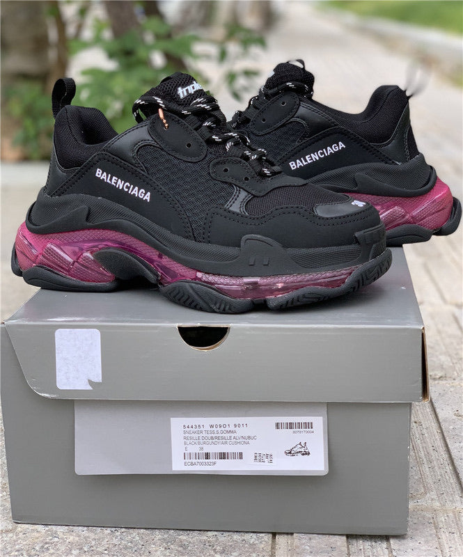 Triple S Clear Sole Neon Pink