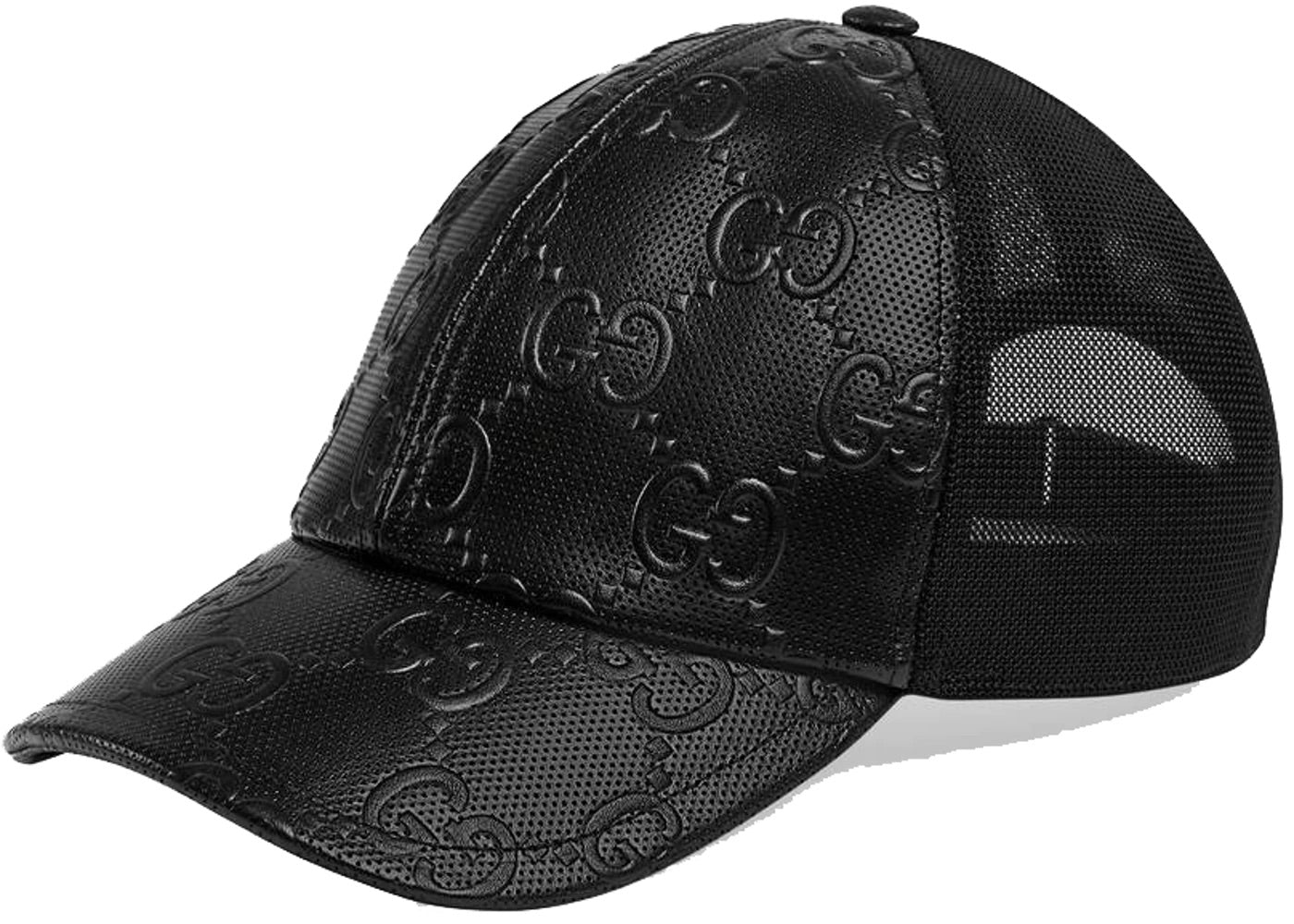 GG Embossed Baseball Hat Black