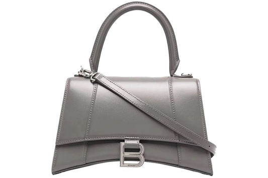 Hourglass Top Handle Bag Grey