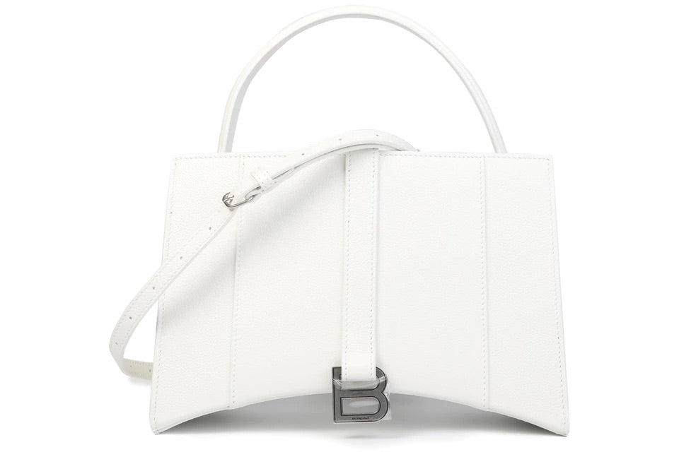 Hourglass East-West Tote Bag White