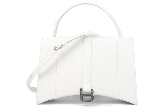 Hourglass East-West Tote Bag White