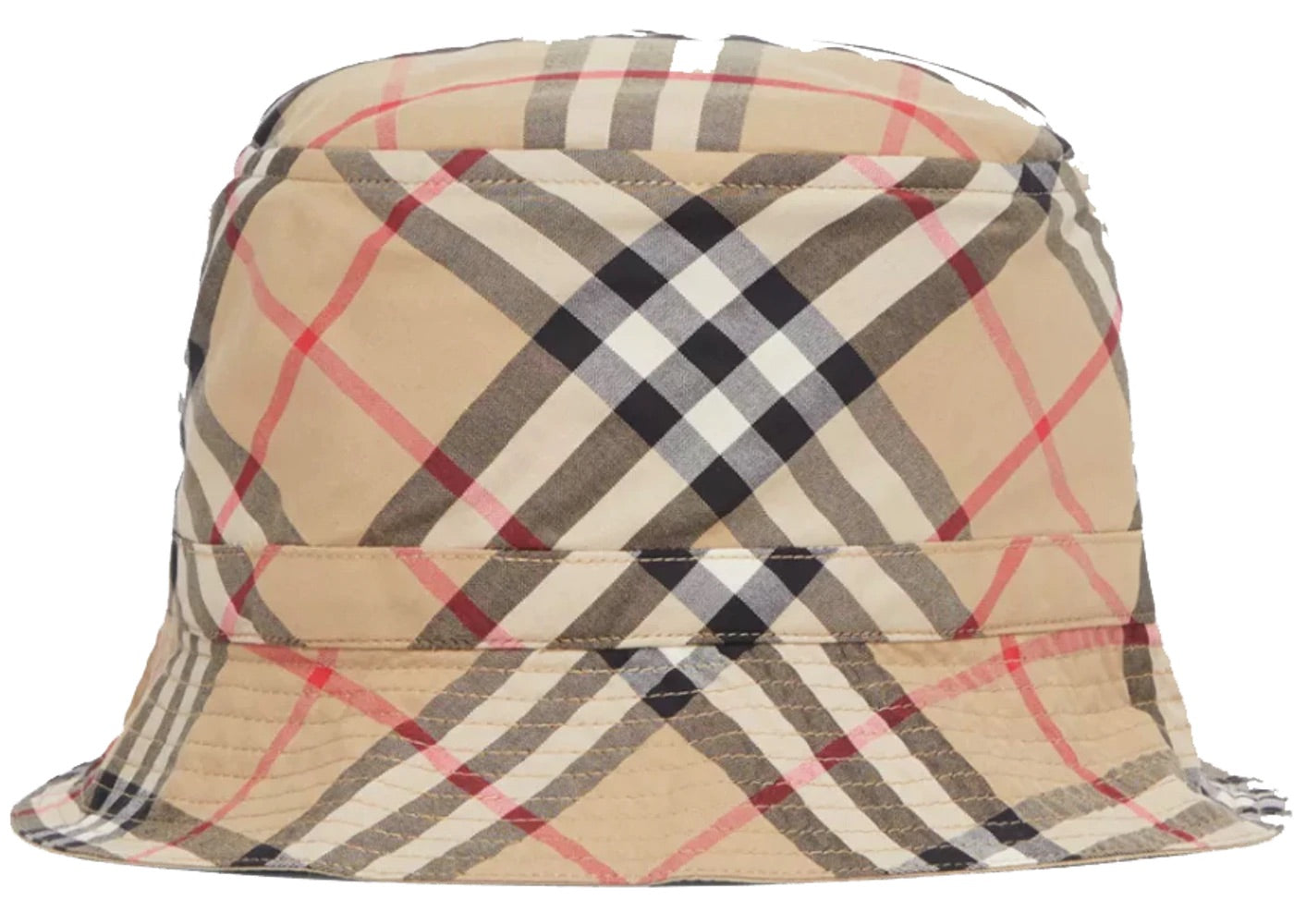 Bucket Hat Vintage Check Cotton