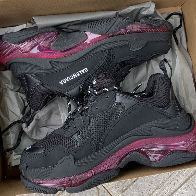 Triple S Clear Sole Neon Pink