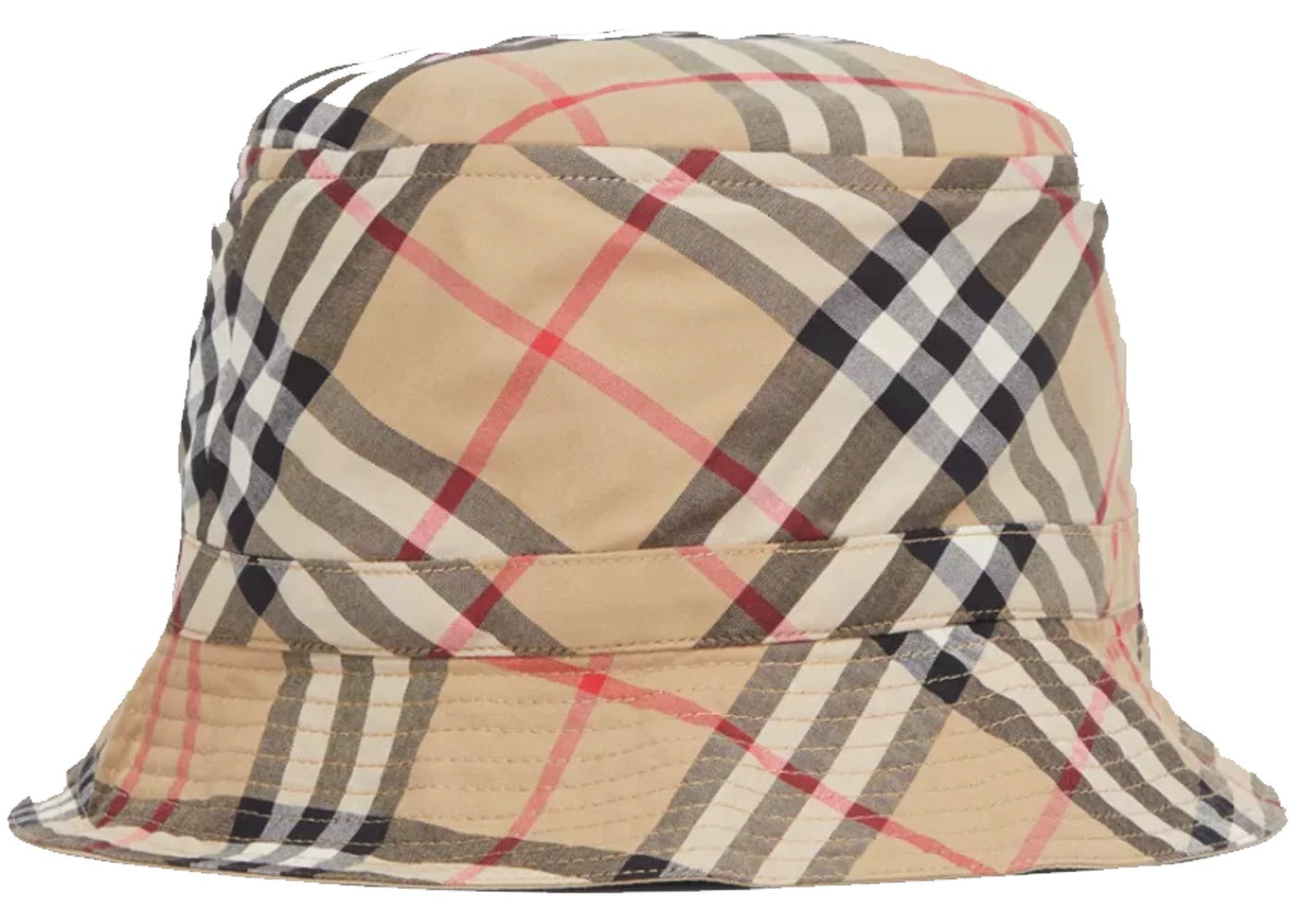 Bucket Hat Vintage Check Cotton