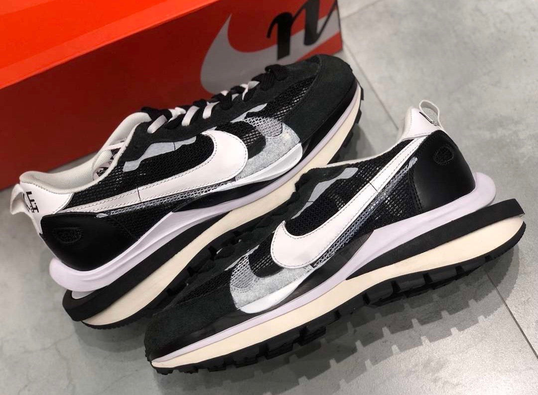 Vaporwaffle sacai Black White