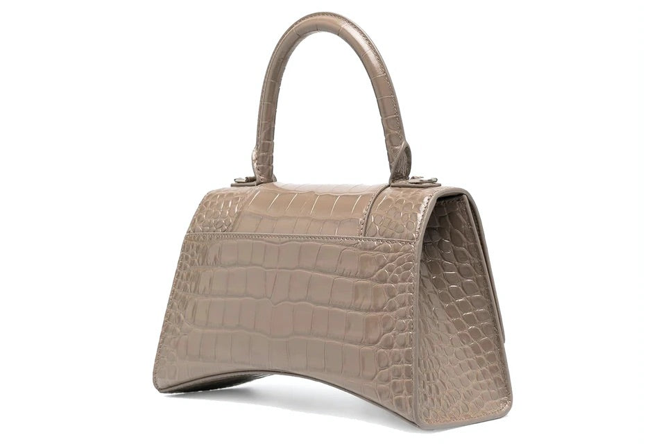 Hourglass Top Handle Bag Beige