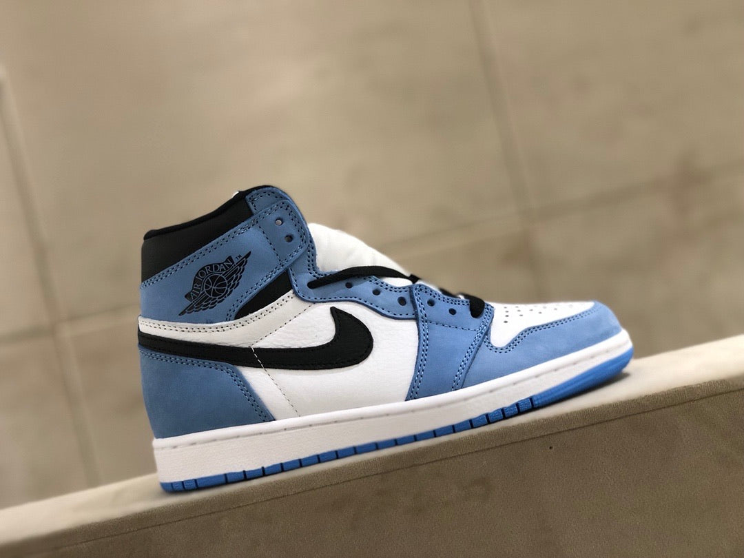 J1 Retro High White University Blue Black