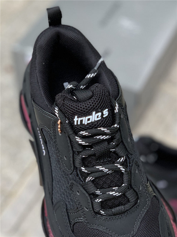 Triple S Clear Sole Neon Pink