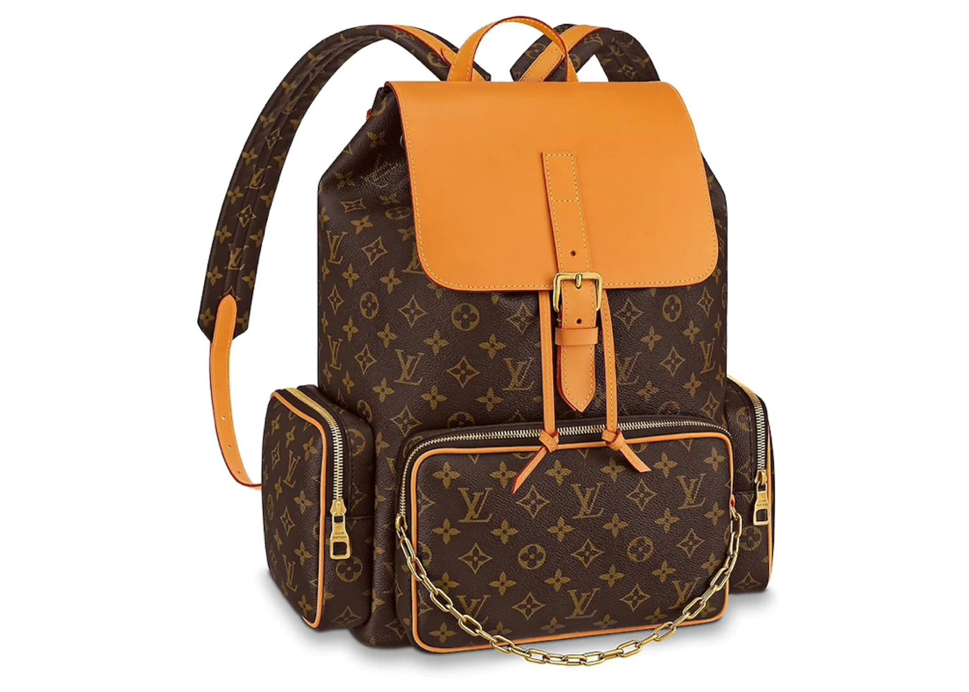 Trio Backpack Monogram Brown