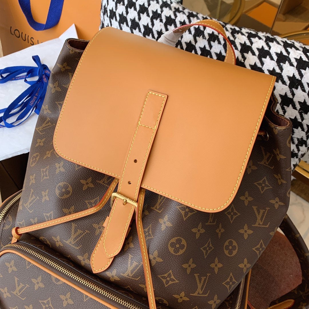 Trio Backpack Monogram Brown